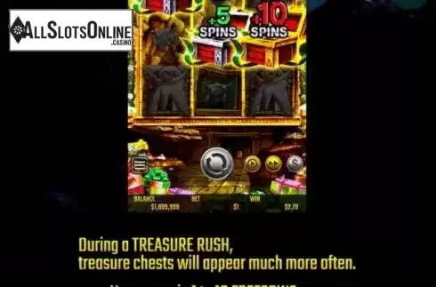 Treasure Rush Feature screen