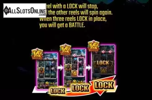 Lock Reels Feature screen