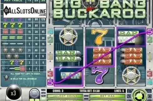 Win Screen 2. Big Bang Buckaroo from Rival Gaming