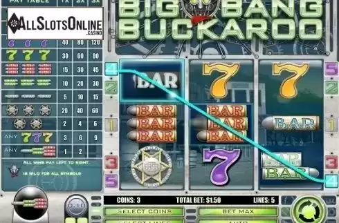Win Screen 3. Big Bang Buckaroo from Rival Gaming