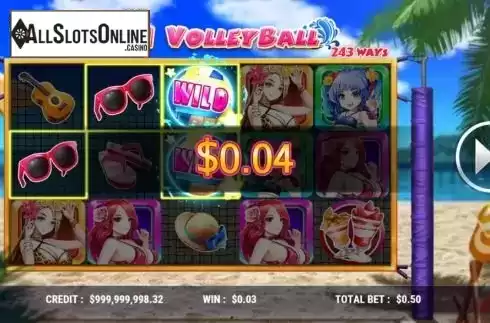 Win screen 2. Bikini Volleyball from Slot Factory