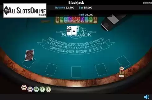 Win Screen 2. Blackjack 5 Hands from Realistic