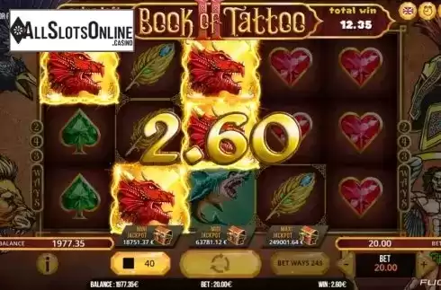 Free Spins 4. Book Of Tattoo 2 from Fugaso