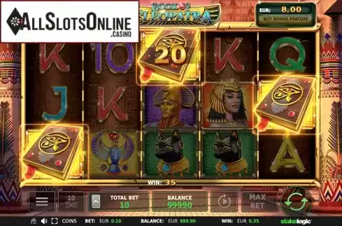 Free Spins Triggered. Book of Cleopatra from StakeLogic