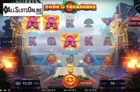 Win screen 2. Book of Treasures	 from Thunderspin
