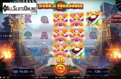 Win screen 3. Book of Treasures	 from Thunderspin