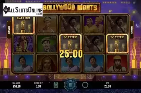 Win Screen 2. Bollywood Nights from Indi Slots