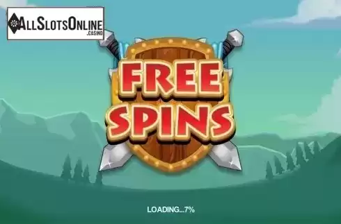 Free spins intro screen. Cash of Kingdoms from Slingshot Studios