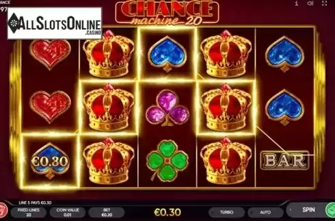 Win Screen 2. Chance Machine 20 from Endorphina