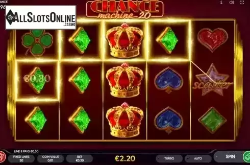 Win Screen 3. Chance Machine 20 from Endorphina