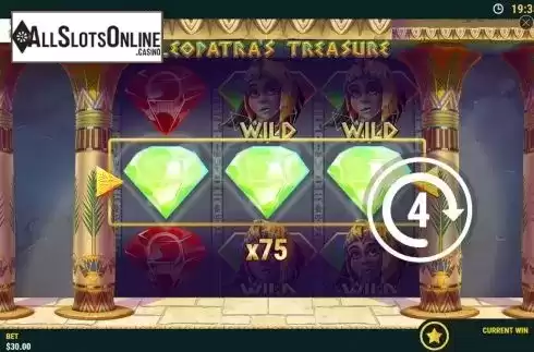 Win Screen 2. Cleopatras Prizes from Slot Factory