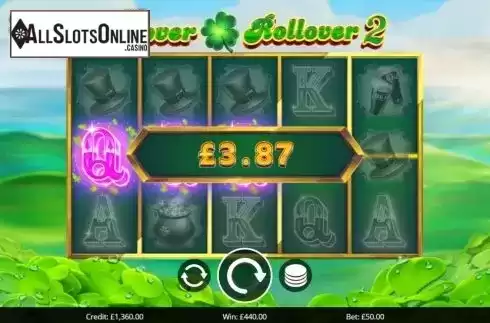 Win Screen 2. Clover Rollover 2 from Eyecon