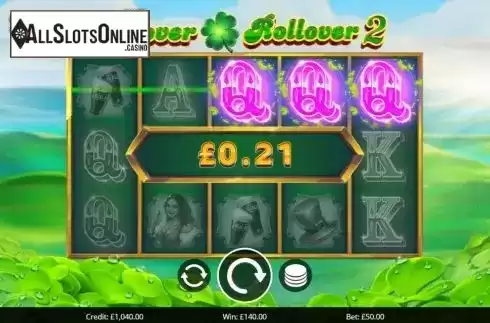 Win Screen 3. Clover Rollover 2 from Eyecon
