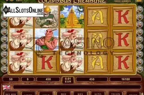 Screen 4. Columbus Treasure from Casino Technology