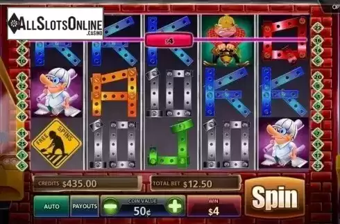 Win screen. Construction Cash from MultiSlot
