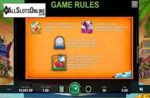 Symbol Screen. Cruise of Fortune from Caleta Gaming