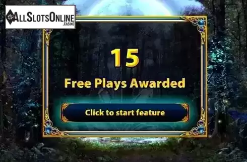 Free Spins screen. Crystal Forest HD from WMS