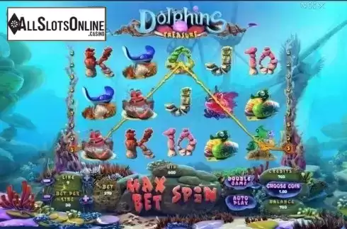 Win screen. Dolphins Treasure from Evoplay Entertainment