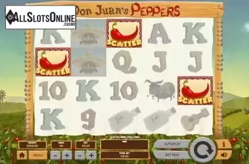 Scatter screen. Don Juan's Peppers from Tom Horn Gaming