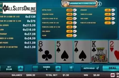 Game Screen 1. Double Aces & Faces (Red Rake) from Red Rake