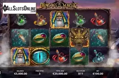Free Spins 1. Dragons And Magic from StakeLogic