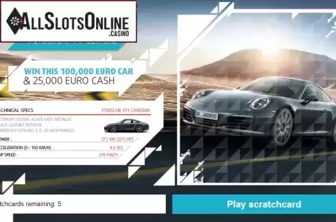 Reel screen. Dream Car Porsche from Gluck Games
