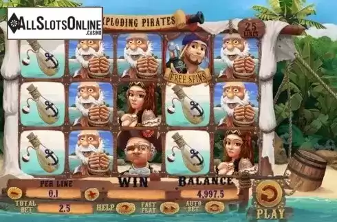 Screen 2. Exploding Pirates from Spinomenal