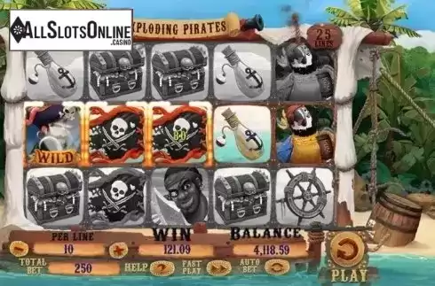 Screen 3. Exploding Pirates from Spinomenal