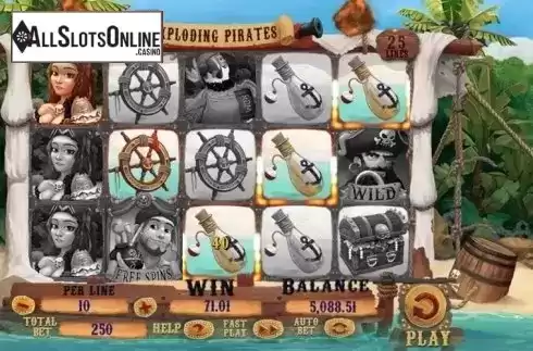 Screen 6. Exploding Pirates from Spinomenal