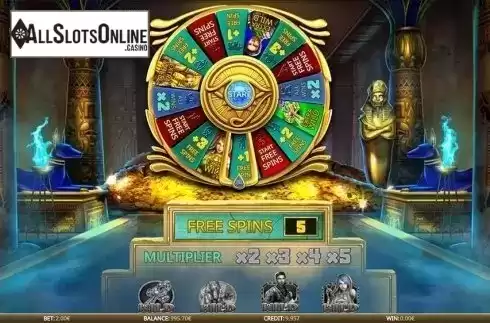 Bonus Wheel. Eye of the Amulet from iSoftBet