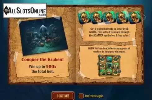 Game features. Eye of the Kraken from Play'n Go