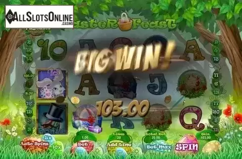 Win Screen 2. Easter Feast Slot from GamesOS