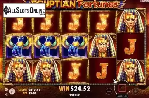 Free Spins Reels. Egyptian Fortunes from Pragmatic Play