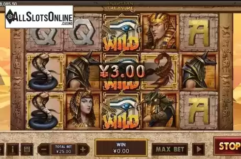 Win screen 1. Egyptian Treasure from XIN Gaming