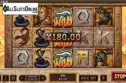 Win screen 3. Egyptian Treasure from XIN Gaming