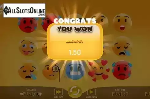 Win Jackpot screen
