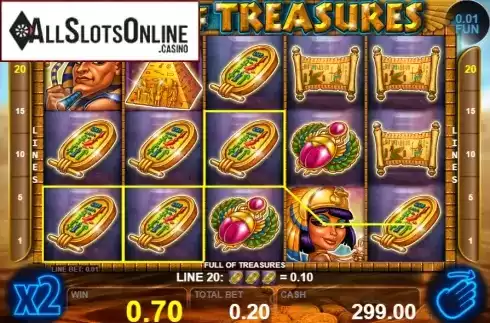Win screen 1. Full Of Treasures from Casino Technology