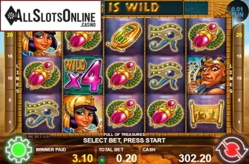 Win screen 2. Full Of Treasures from Casino Technology