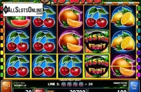 Screen 1. Fusion Fruit Beat from Casino Technology