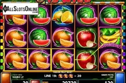 Screen 2. Fusion Fruit Beat from Casino Technology