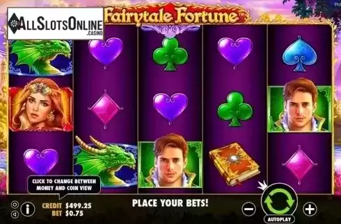 Win screen. Fairytale Fortune from Pragmatic Play