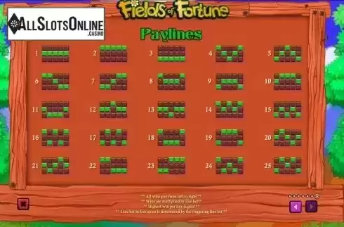 Screen8. Fields of Fortune from Playtech