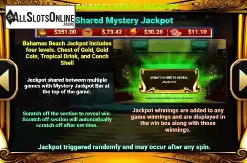Mystery Jackpot Screen