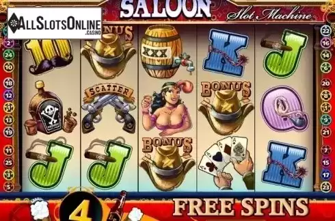 Free Spins screen. Fortunate Saloon from MultiSlot