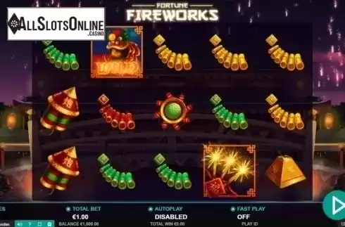 Reel Screen. Fortune Fireworks from Leander Games