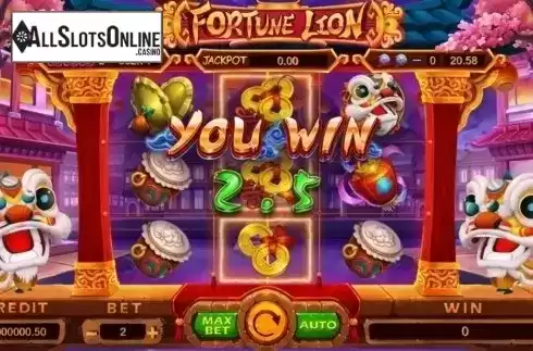 Win Screen. Fortune Lion (TIDY) from TIDY