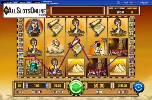 Win Screen 1. Fortunes of Egypt from IGT