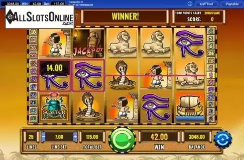 Win Screen 2. Fortunes of Egypt from IGT