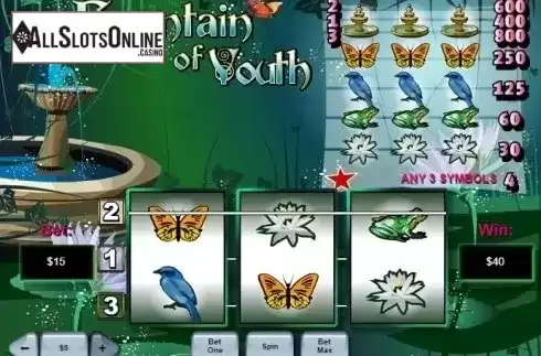 Win Screen. Fountain of Youth from Playtech