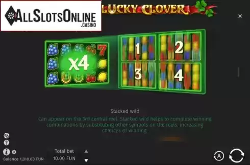 Lucky Spins Feature. Four Lucky Clover from BGAMING